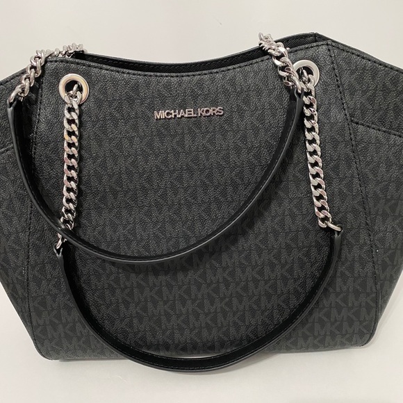 🆕☑️NEW☑️MK chain shoulder tote bag/shoulder bag🆕black - Picture 3 of 9